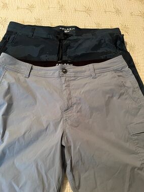 Pelagic Men's Shorts in Light Gray and Black Camo